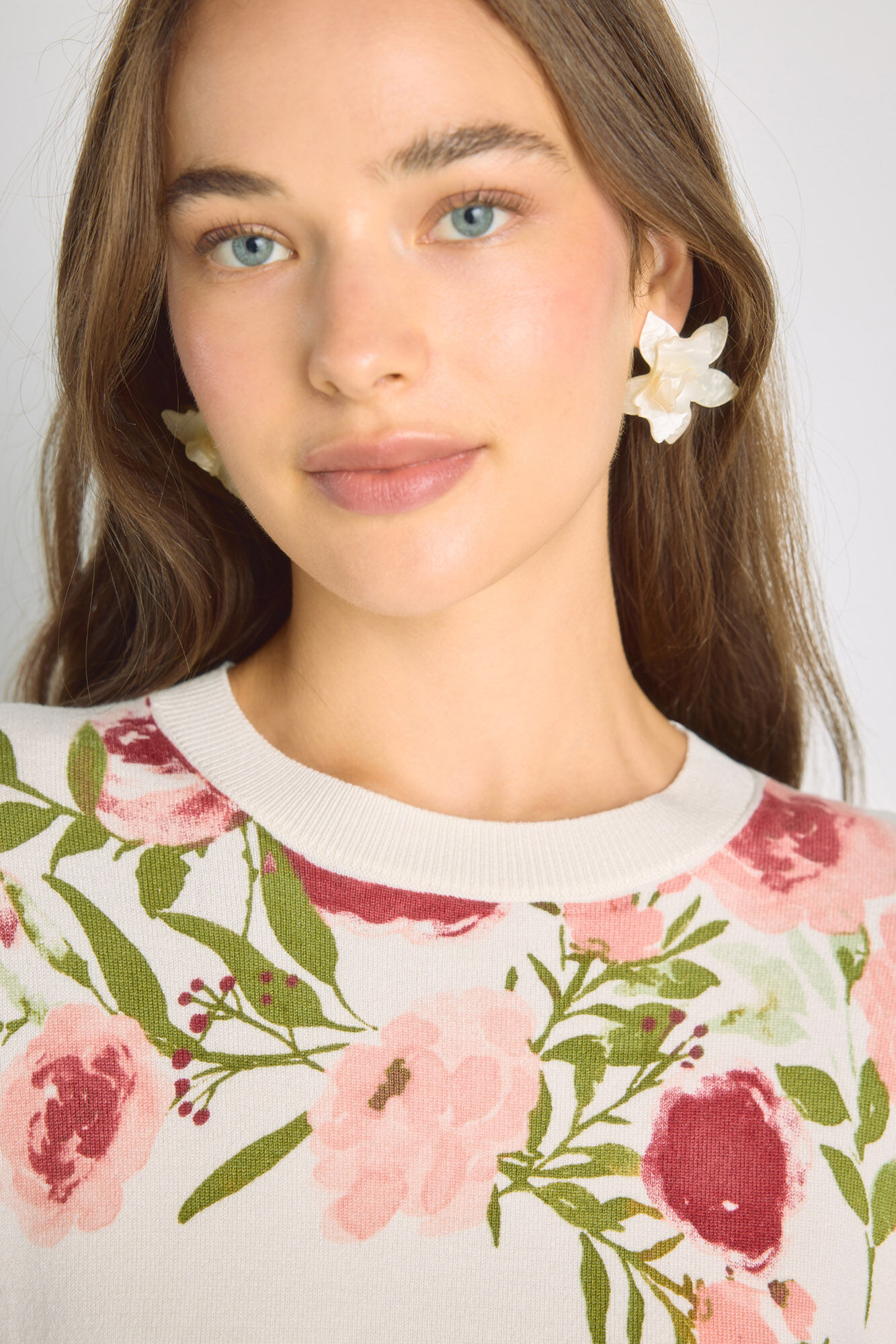 Milano Camisola estampada gola redonda