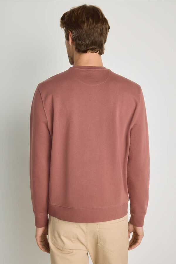 Springfield Sweatshirt gola redonda com logo Vinho