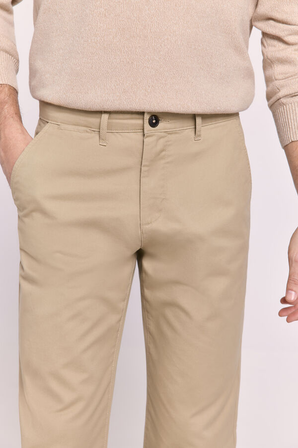 Milano Pantalón chino regular fit Beige