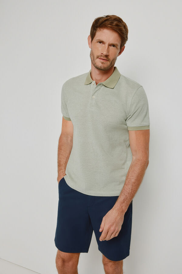 Milano Polo de manga curta C&aacute;qui