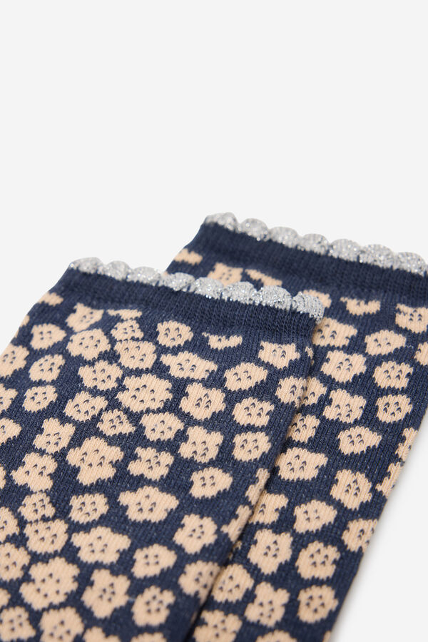 Milano Calcetines Flores Navy