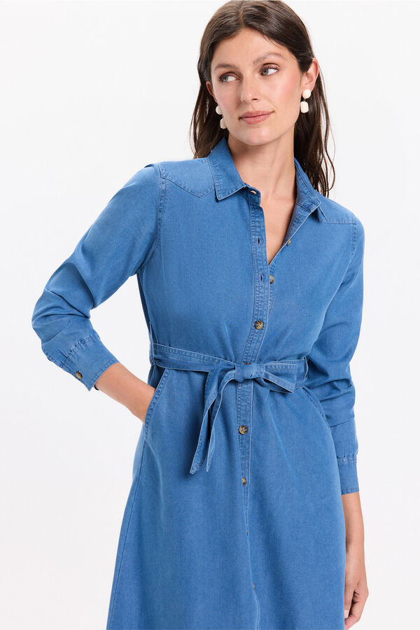 Milano Vestido denim Azul