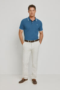 Pedro del Hierro Polo de manga curta