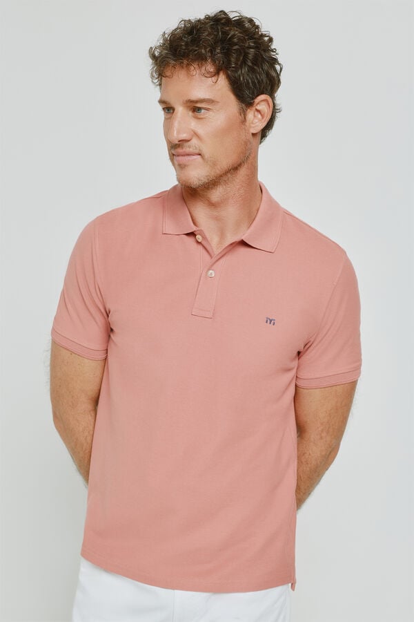 Milano Polo manga curta Rosa