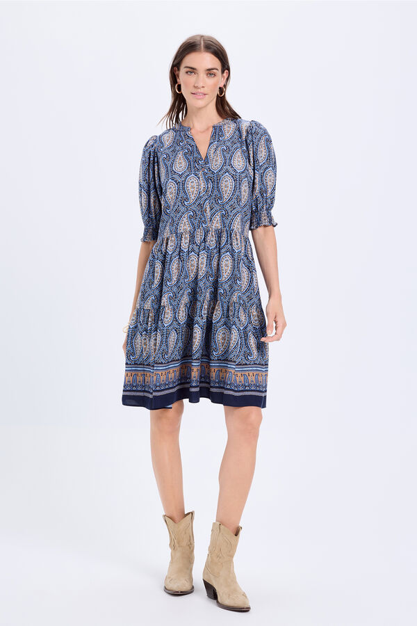 Milano Vestido fluído Azul