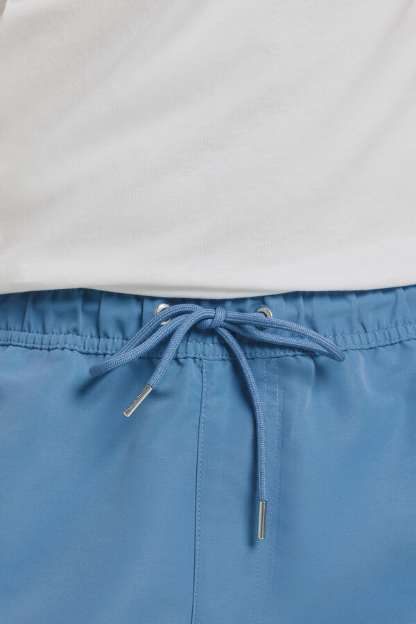 Pedro del Hierro Fato de banho liso Marinho