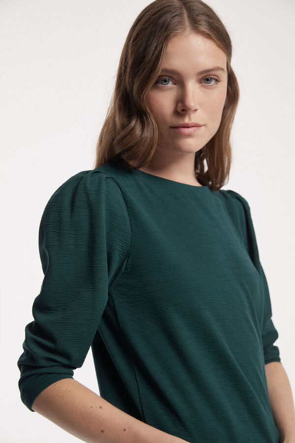Fifty Outlet T-SHIRT TEXTURA Verde escuro