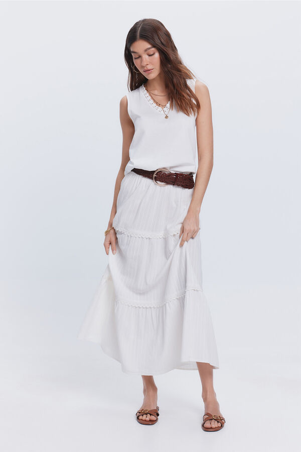 Milano Falda larga vuelo Blanco
