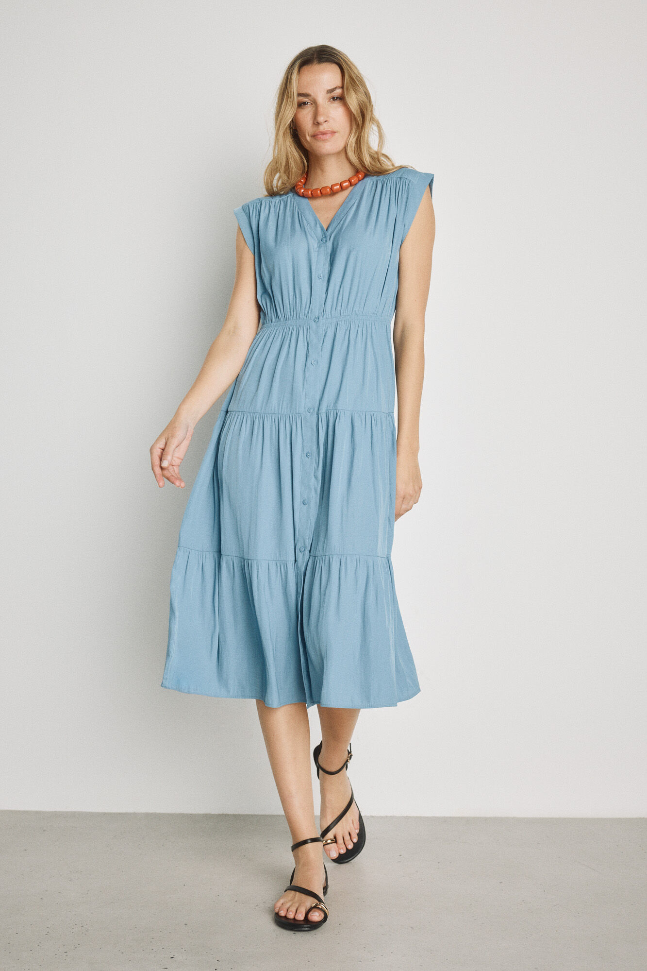Milano Vestido com decote em bico
