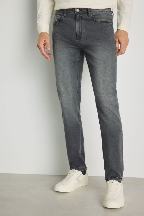 Milano Cal&ccedil;as jeans slim fit Cinza medio