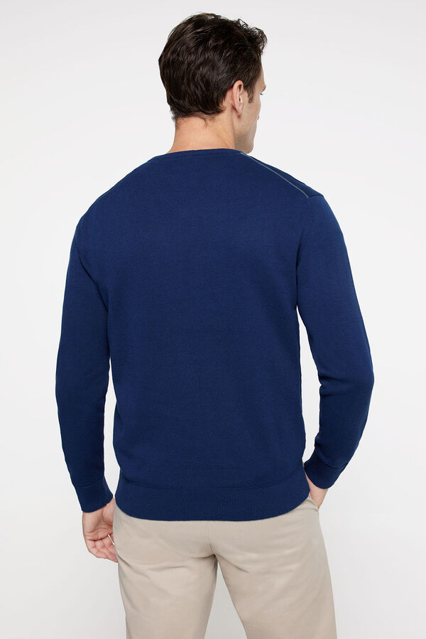 Fifty Outlet Jersey básico PDH cuello pico navy