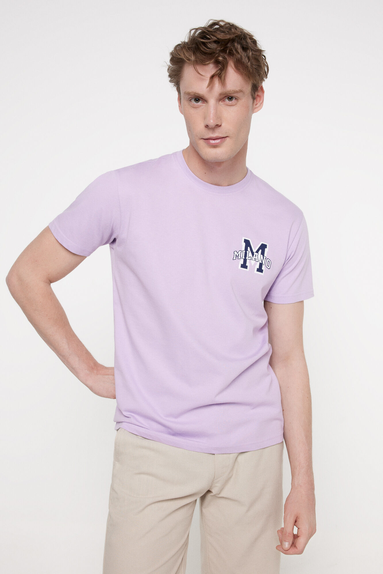 Milano T-shirt estampado 100% algod&atilde;o