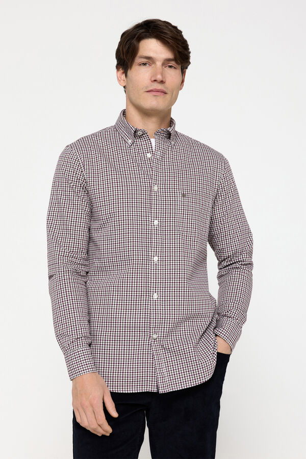 Pedro del Hierro Camisa Twill Cuadros Pedro del Hierro Verde