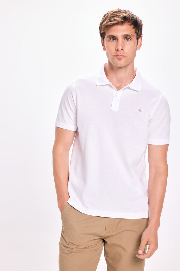Pedro del Hierro Polo B&aacute;sico PDH Branco
