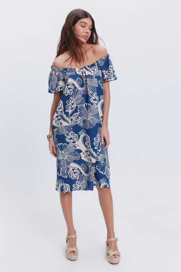 Milano Vestido curto flu&iacute;do Multicolor