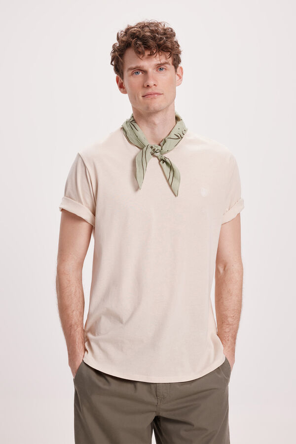 Springfield Camiseta b&aacute;sica com FPS Areia