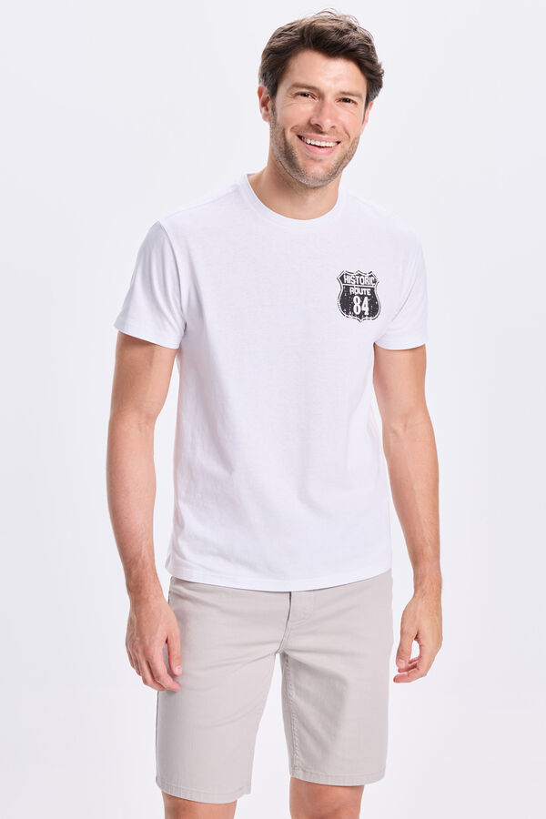 Milano Camiseta Estampda Branco