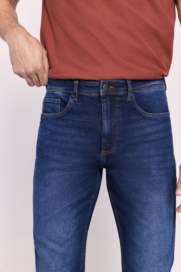 Milano Calça jeans slim fit Azul