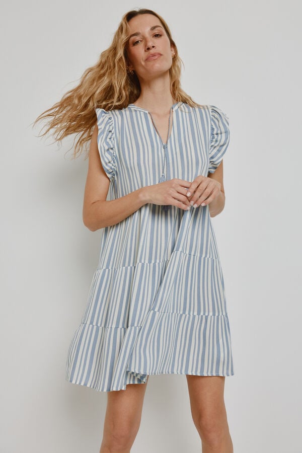 Milano Vestido corto estampado Azul