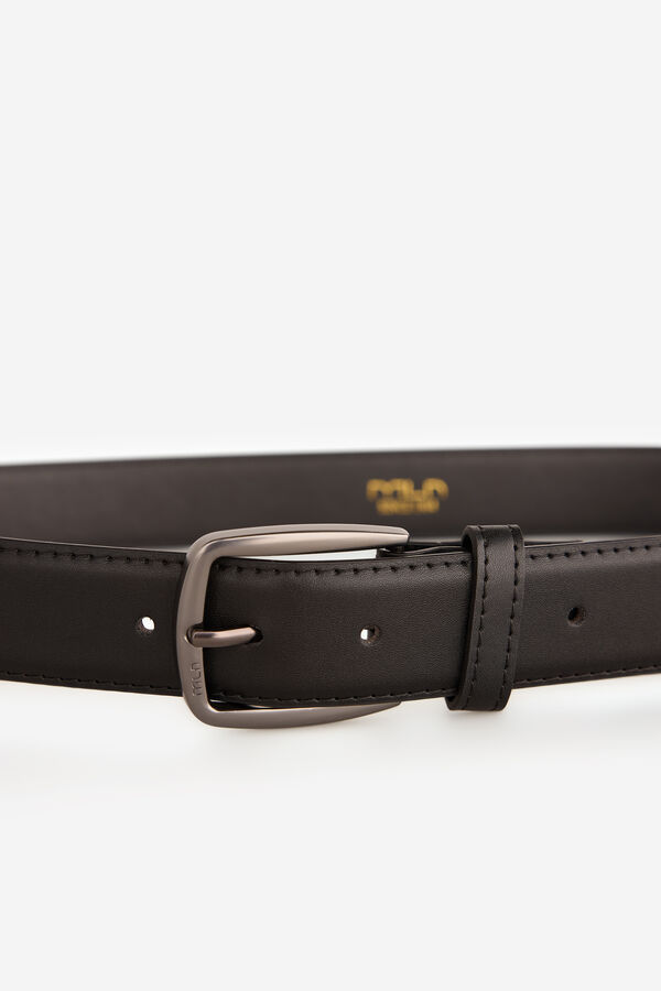 Milano Cinturón Básico Negro