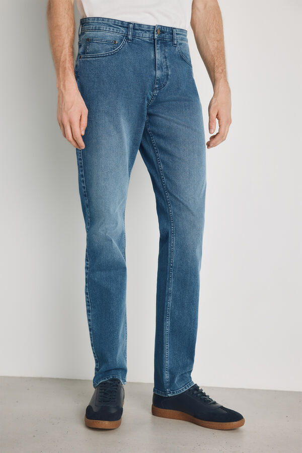 Milano Pantal&oacute;n vaquero regular fit Azul