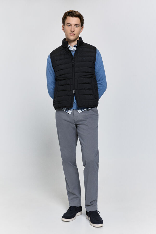 Cortefiel Colete acolchoado ultraleve Preto