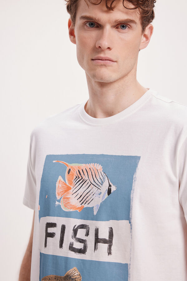 Milano Camiseta Estampada Blanco