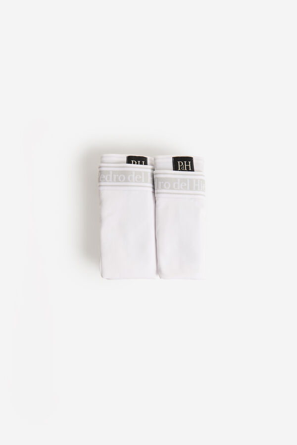 Fifty Outlet Pack 2 boxer punto PdH Blanco
