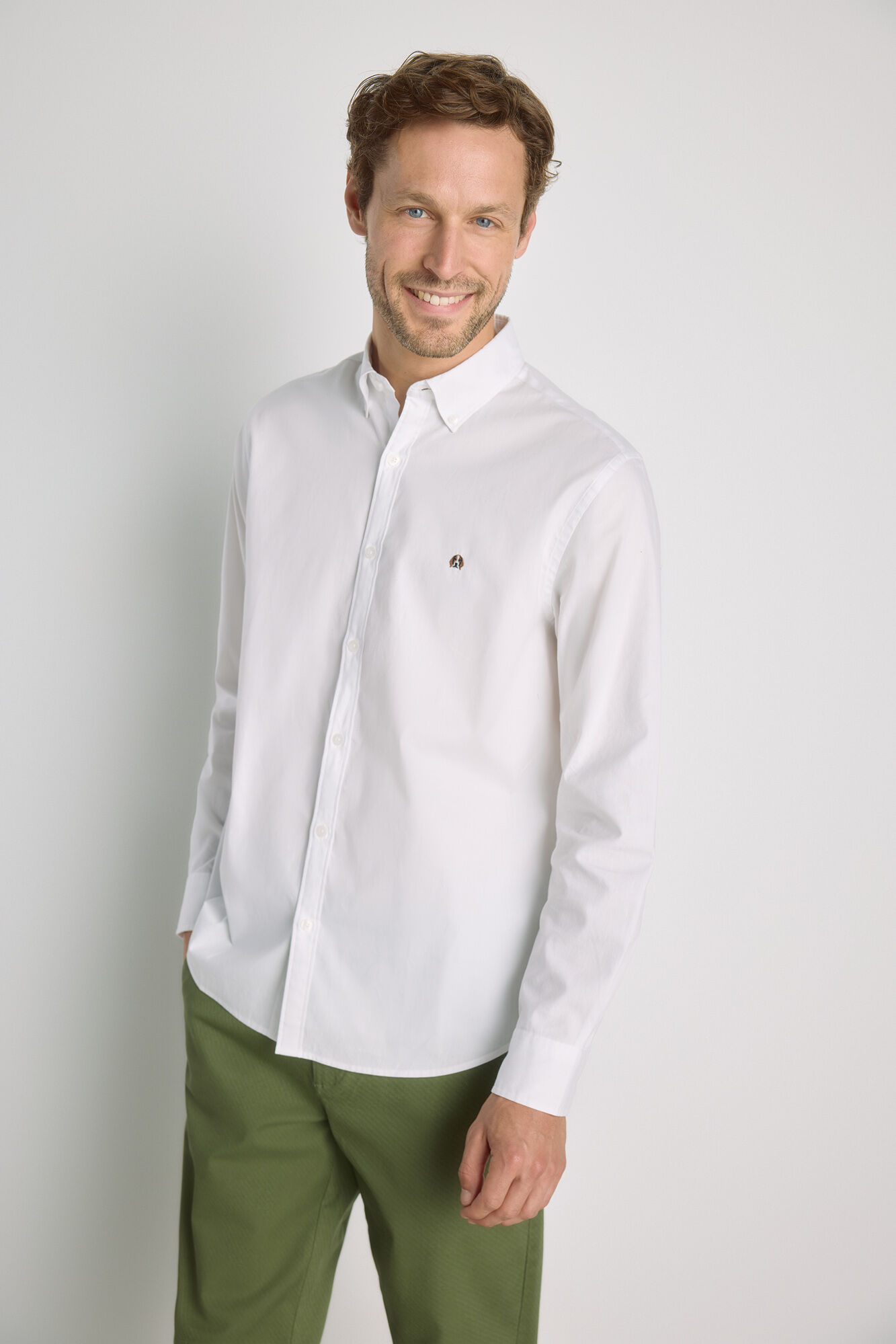 Milano Camisa lisa manga larga