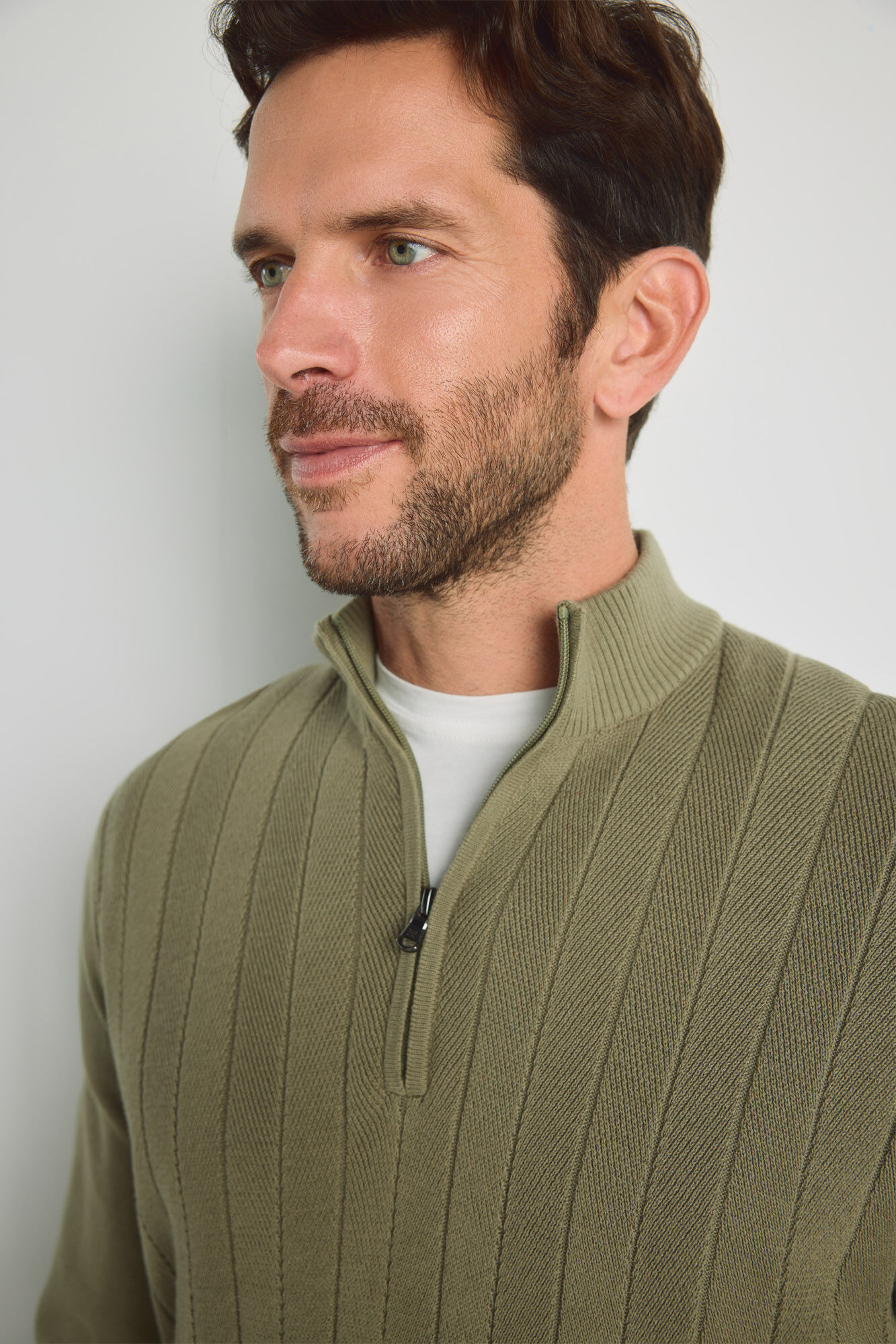 Pedro del Hierro Camisola gola semicisne com fecho-&eacute;clair