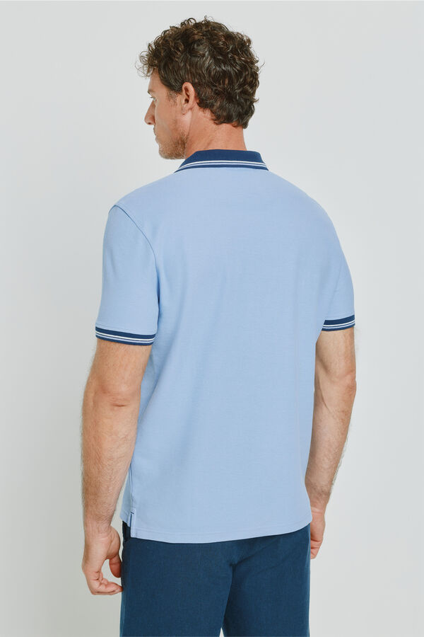 Milano Polo de manga curta Azul