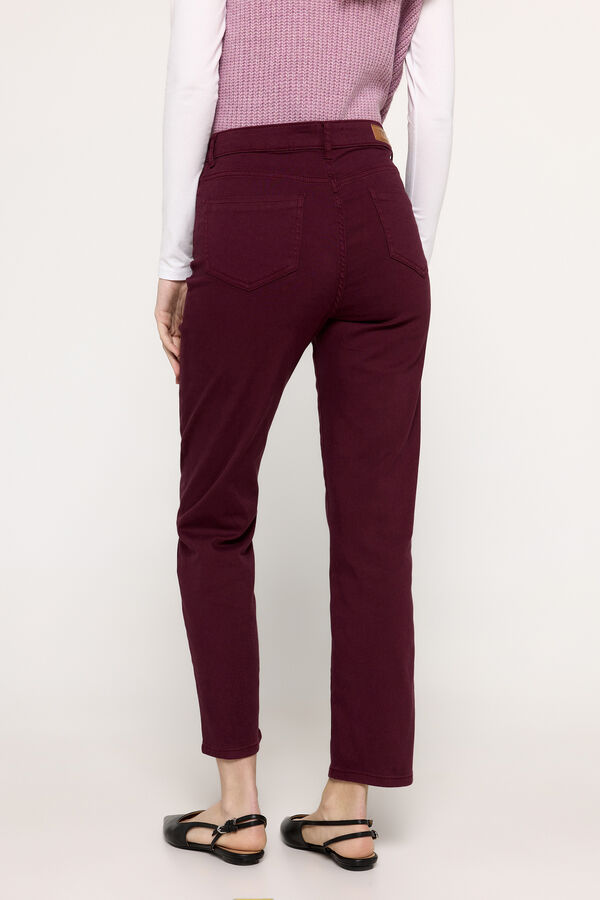 Milano Cal&ccedil;a com cinco bolsos Bordeaux