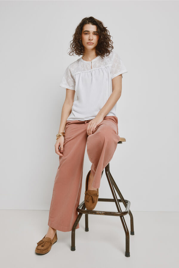 Milano T-shirt manga curta Branco