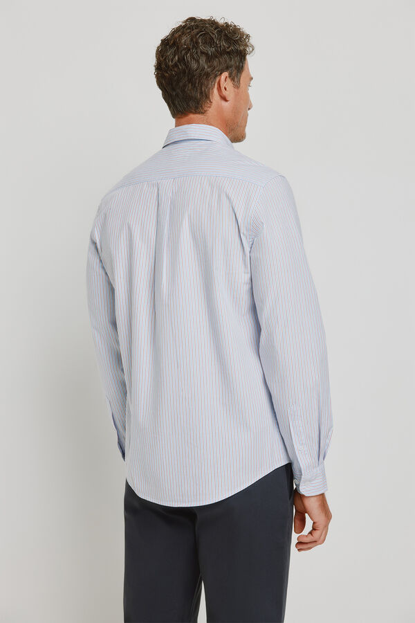 Springfield Camisa de riscas de manga comprida Azul