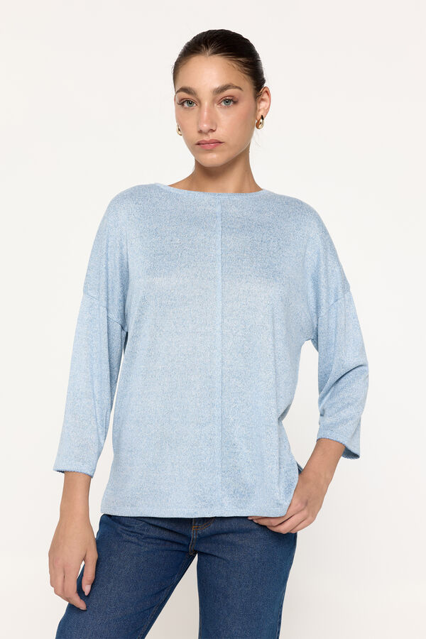 Milano Camiseta manga francesa tacto suave Azul Claro