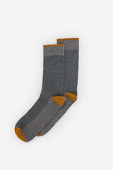 Fifty Outlet Calcetines contraste Gris Oscuro