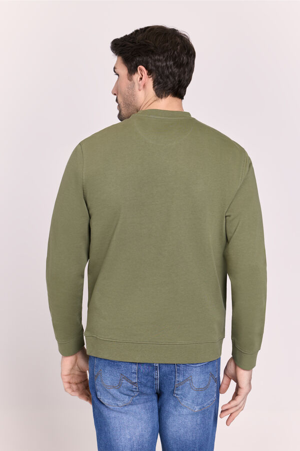 Milano Sudadera cuello redondo Kaki Oscuro