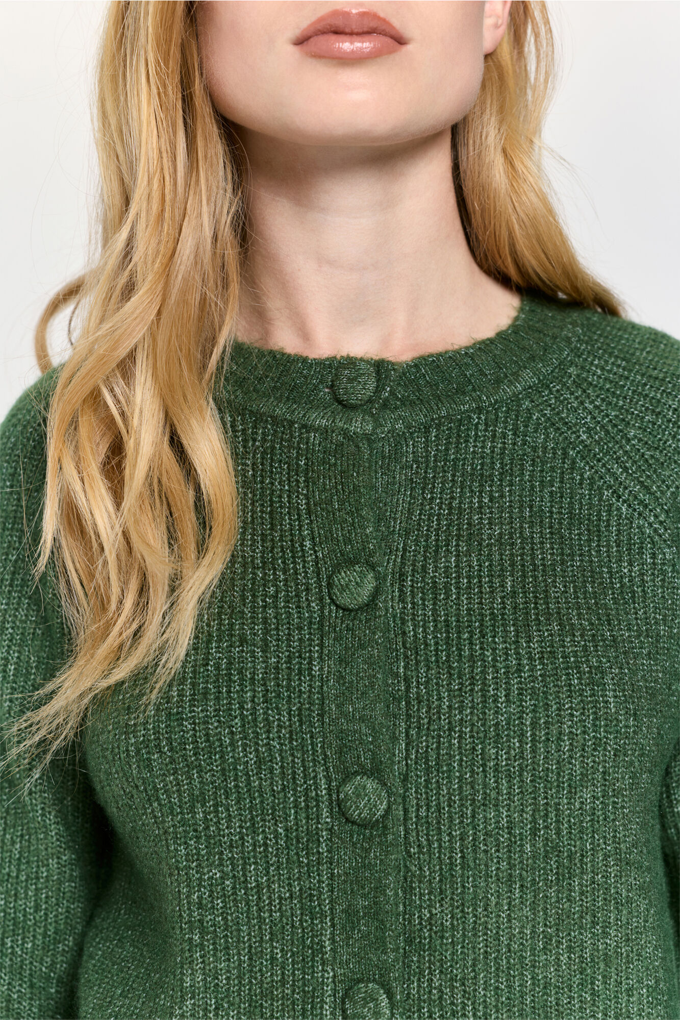 Milano Cardigan de punto botones forrados