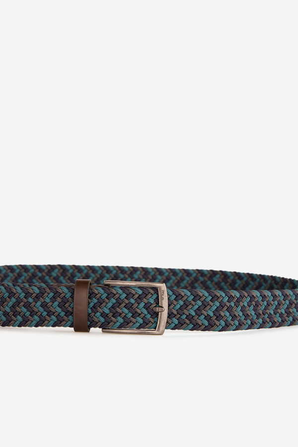 Milano Cinturón Trenzado Azul