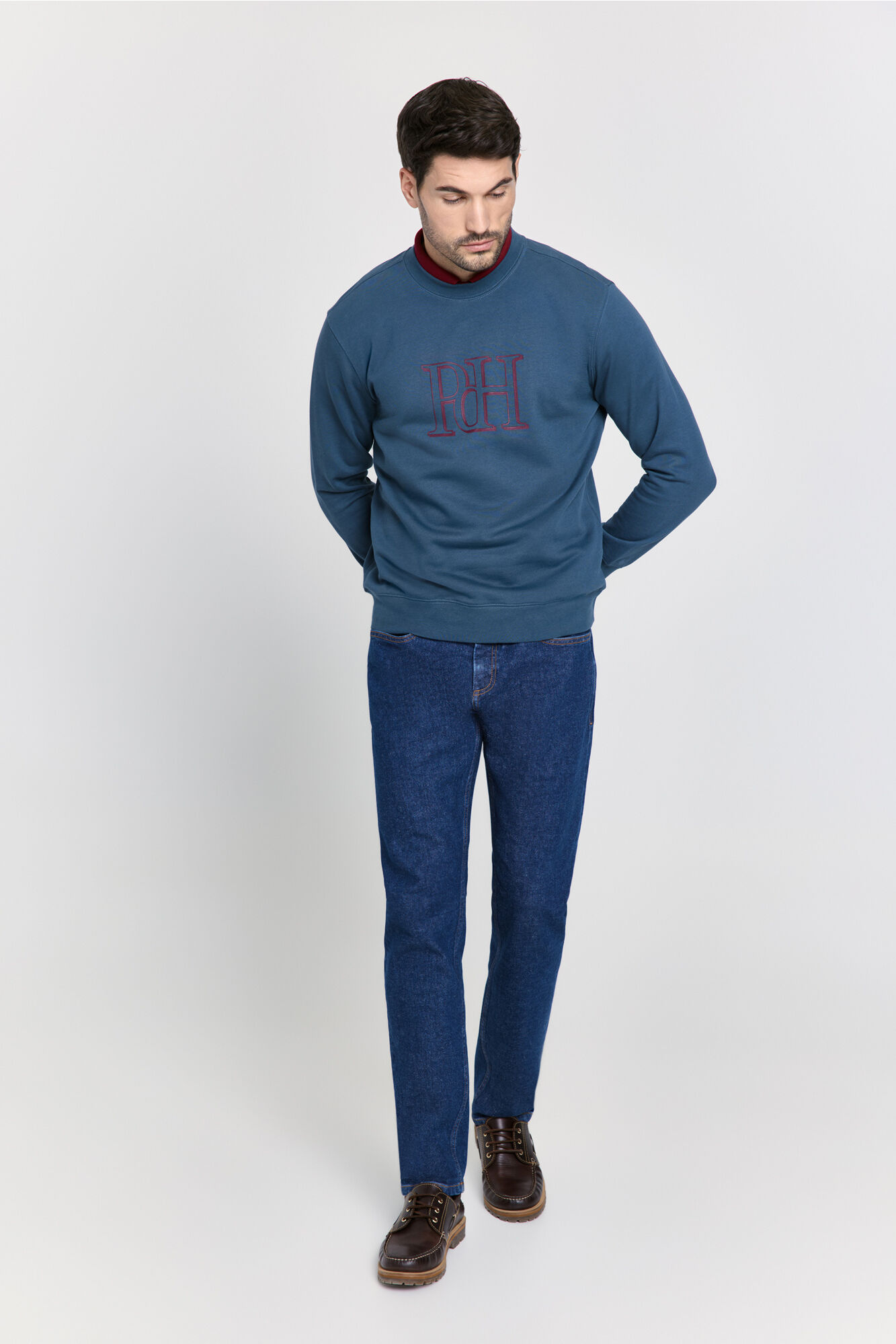 Pedro del Hierro Sudadera logo PdH regular fit