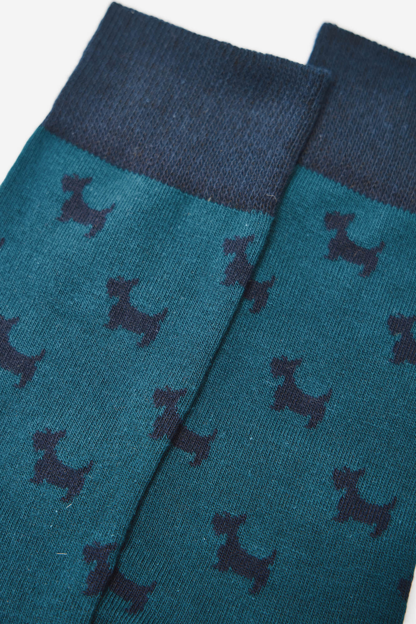 Milano Meia com padr&atilde;o de c&atilde;es