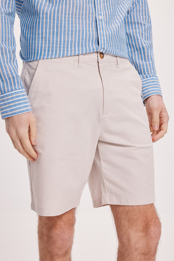 Pedro del Hierro Bermuda PDH Cl&aacute;sica Beige/Camel