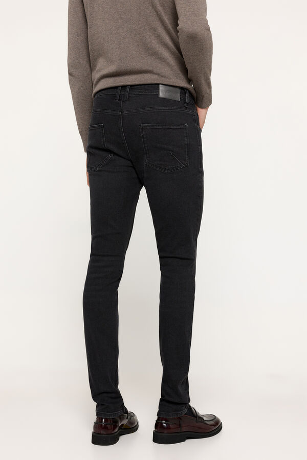 Milano Cal&ccedil;as denim skinny C&aacute;qui escuro