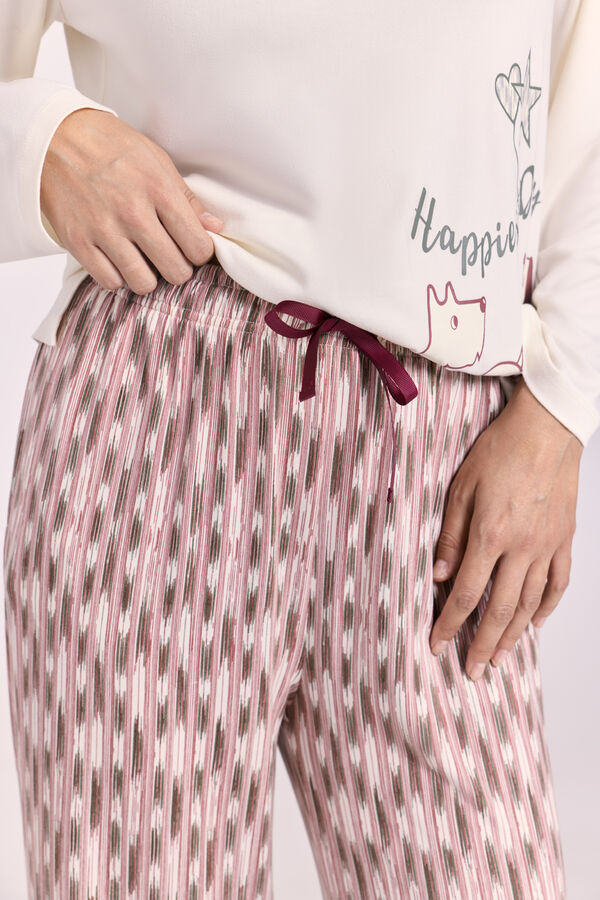 Milano Pijama estampado Bege