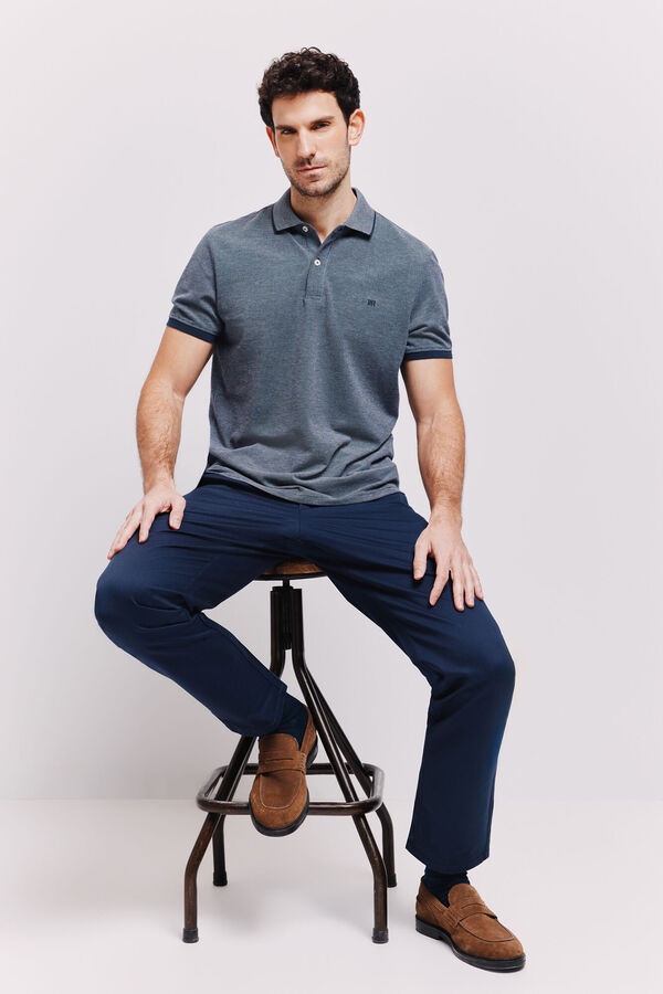 Pedro del Hierro Polo manga corta Navy