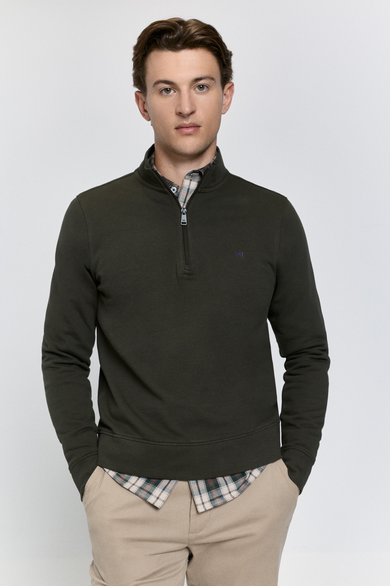 Pedro del Hierro Sudadera semicisne logo