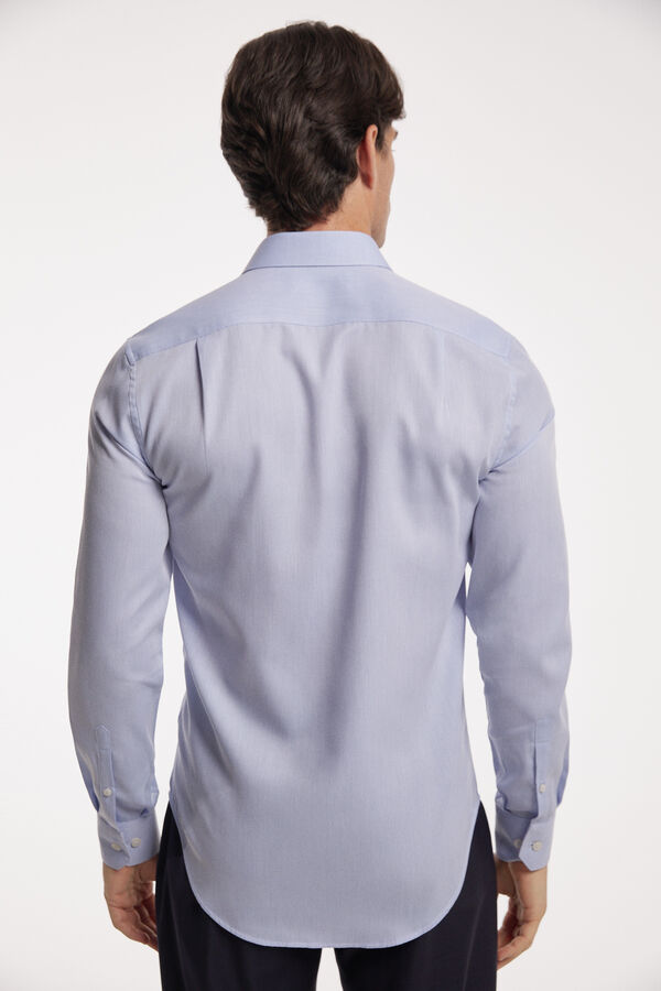 Fifty Outlet Camisa Vestir Estructura Azul