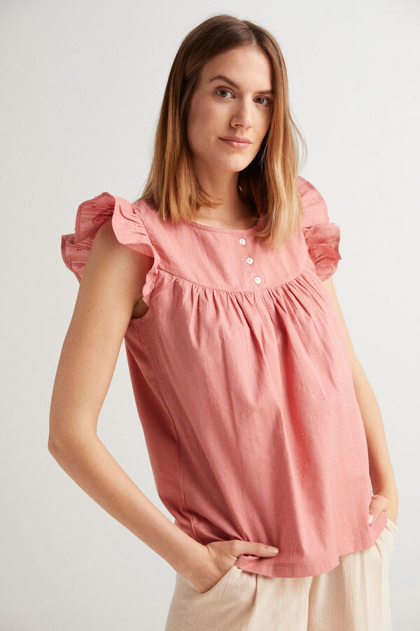 Fifty Outlet Blusa plumetti Rosa
