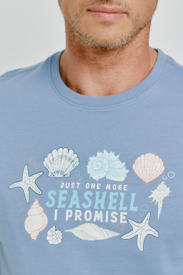 Milano T-shirt de manga curta Azul claro