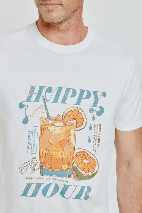 Milano T-shirt de manga curta Branco